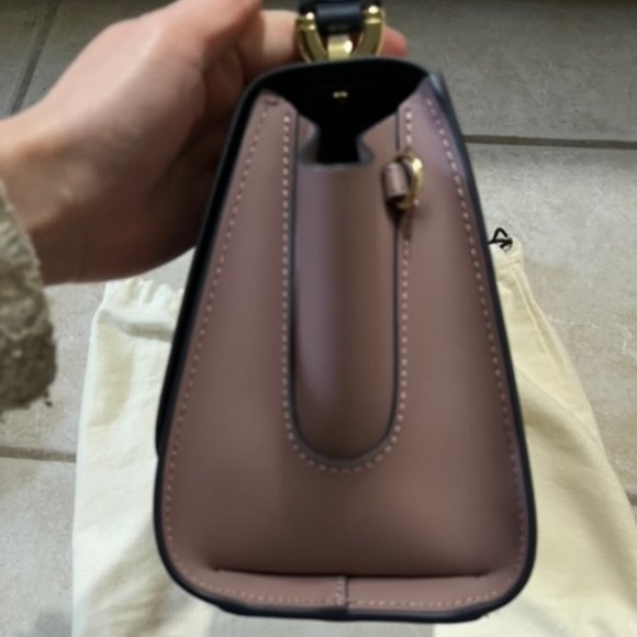 ZAC Zac Posen Eartha Top-Handle Crossbody - Color-Block (Navy/cream/burlwood) - Picture 6 of 6